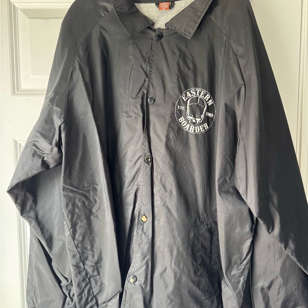 VintageBlack Eastern boarder Windbreaker Jacket Lightweight Material